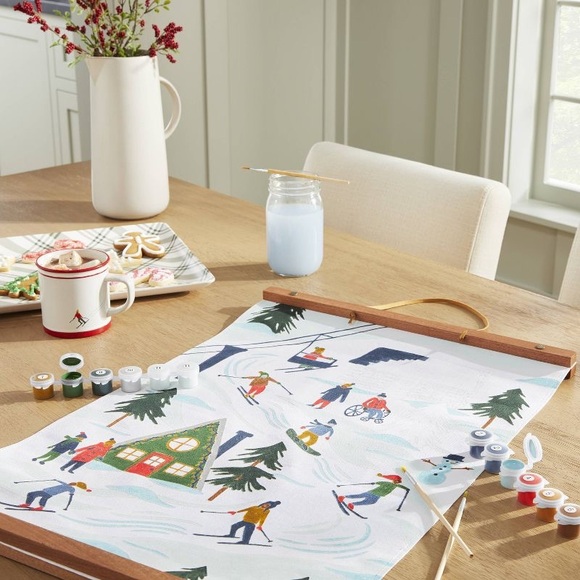 Hearth Hand Magnolia Ski Scene Paint-by-Numbers Art Kit - Picture 1 of 9